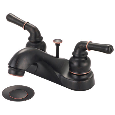 Centerset Bathroom Faucet with Drain Assembly