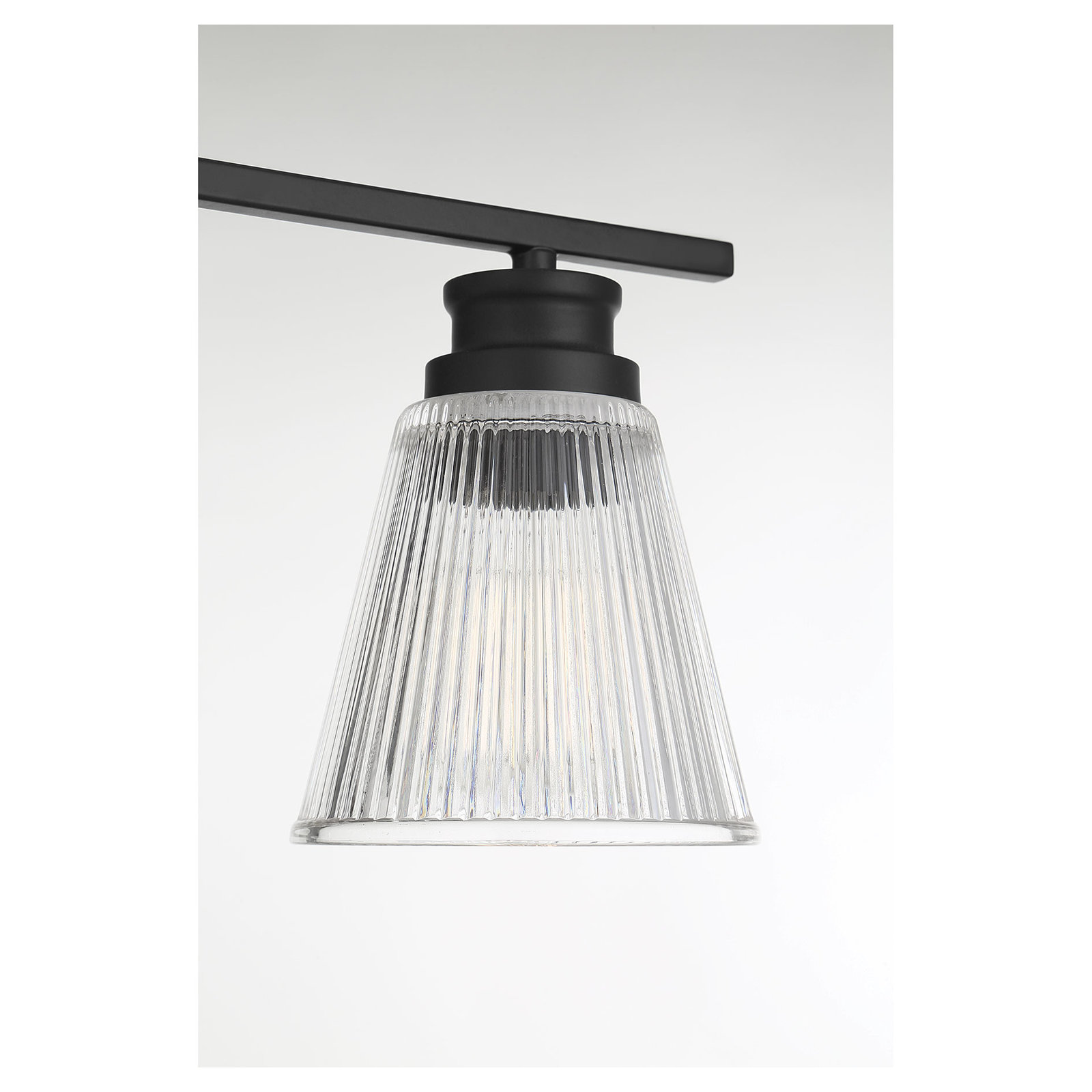 Parvati 3 Light Dimmable Vanity Light, Matte Black