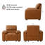 Fauteuil en similicuir 43 po 