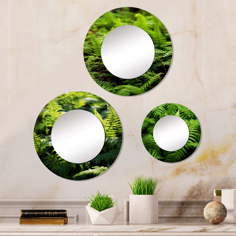 Devana Metal Round Mirror