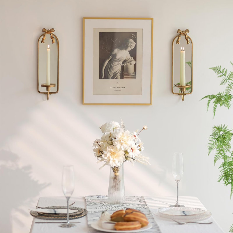 Gold Candle Sconces Wall Decor