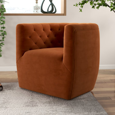 Quinton Upholstered Swivel Accent Chair