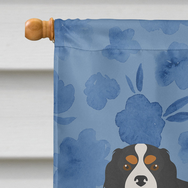 Caniche en polyester à 2 côtés 40 x 28 po standard welcome drapeau maison, Épagneul Cavalier King Charles 3