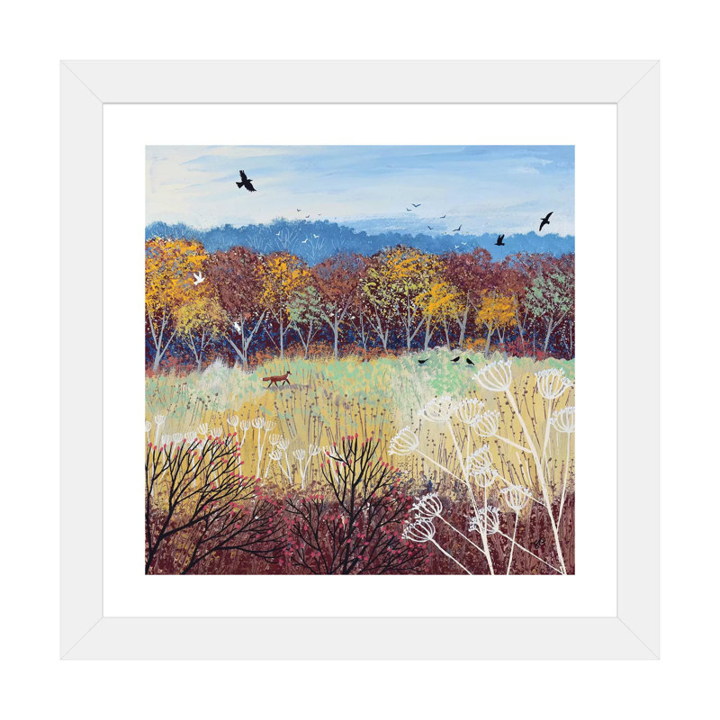 Or bruni par Jo Grundy, reproduction d’art, Papier encadré blanc, Blanc, H 24 po x l 24 po x p 1 po