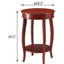 Table d'appoint ronde polyvalente avec tablette pour différentes pièces-118004667