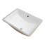 Lavabo de salle de bain rectangulaire encastré en céramique blanc 21 "x 14" avec trop-plein