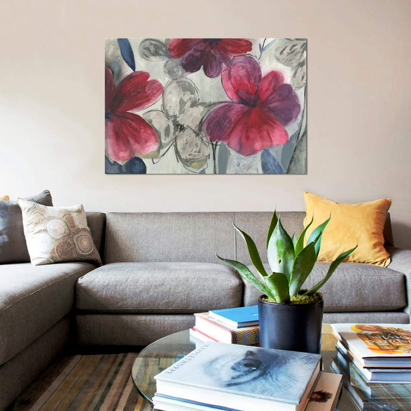 « carthagène floral », impression sur toile, H 8 po x l 12 po x P 0,75 po