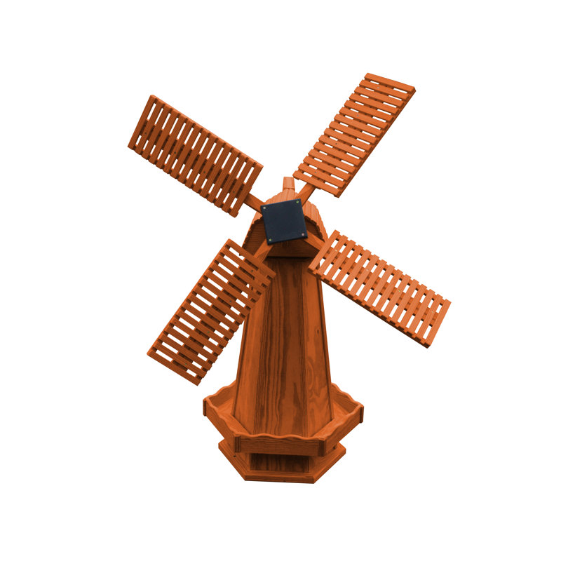 Moulin à vent traité sous pression Donte, H 74 po x l 24 po x P 24 po, Bois rouge