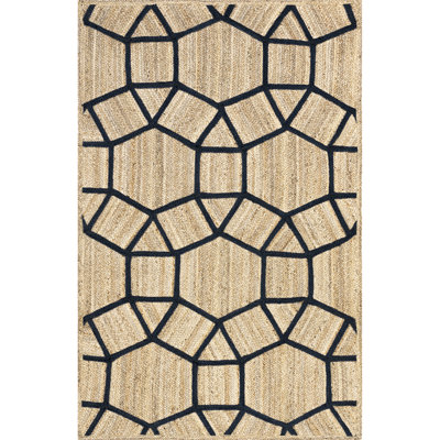 Rozalia Jewel Jute Area Rug