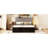 Queen Size Platform Bed With Headboard Storage, 4 Drawers & Shoe Rack, Wood Storage Headboard,-1001838440