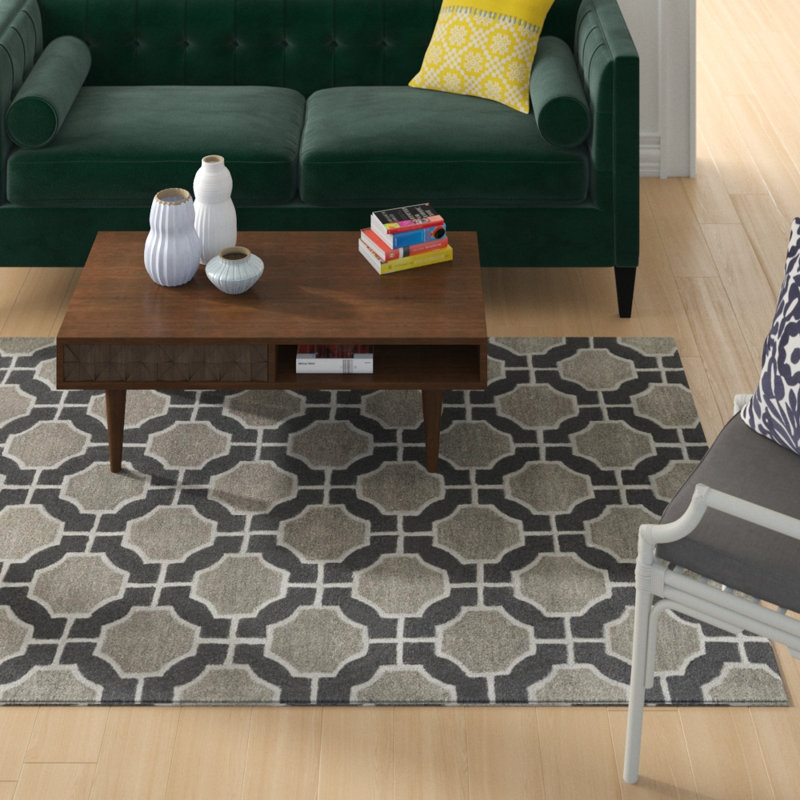 Sena Wool Geometric Indoor Rug, Rectangle 9' x 13'