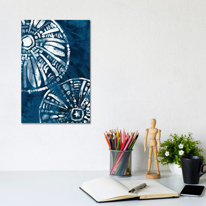Sea Batik III by June Erica Vess - Wrapped Canvas Print, 30.48cm H x 20.32cm W