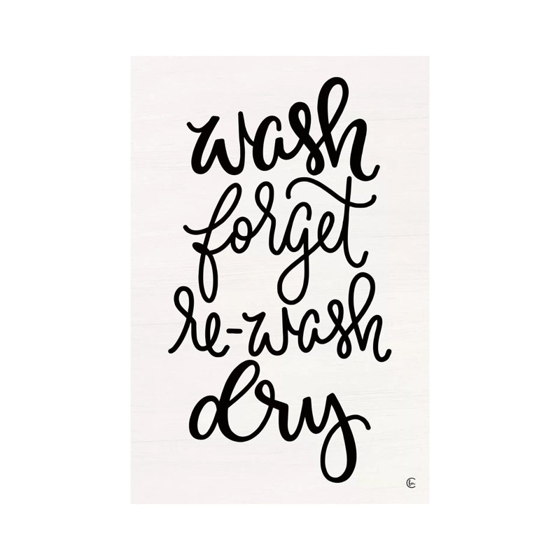 Wash And Forget by Fearfully Made Creations - Wrapped Canvas Print, 20.32 cm H x 30.48 cm W
