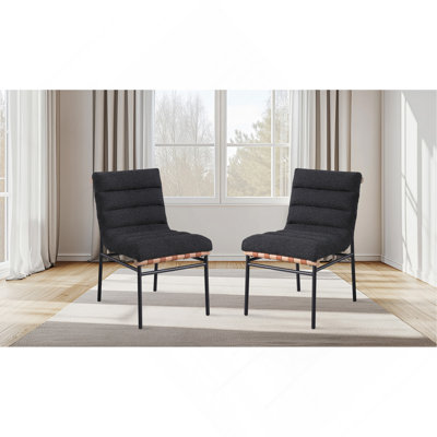 Ensemble de 2 chaises de salle à manger Lahni