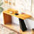 Acacia Wood Table Bench Dining Set With 2 Benches, Table