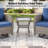 Handwoven Wicker Side Table - Small Outdoor Side Table 2 Tier Storage Patio Side Table With Tempered Glass Top, All Weather Outdoor End Table For Deck Balcony Outside-381220769