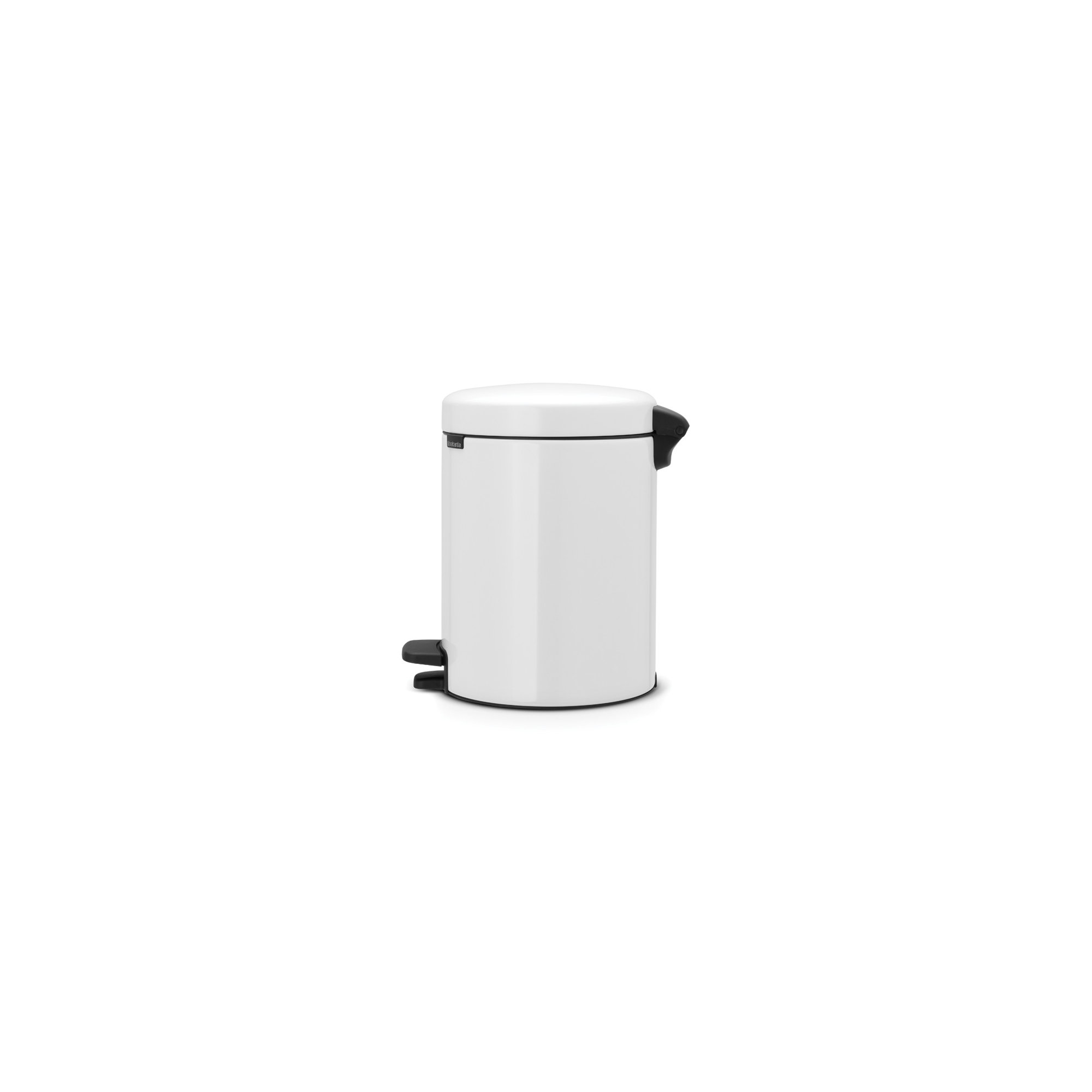 Brabantia NewIcon Step On Trash Can, 0.8 Gallon (3 Liter), White