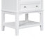 Meuble-lavabo 24 po avec lavabo, armoire de rangement avec tiroir et tablette ouverte, structure en bois massif, blanc