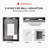 UL Certified Front & Back LED Bathroom Vanity Mirror – Anti-Fog, Tempered Glass, Black Aluminum Frame-192925592