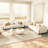 Chrysalis 75.5'' Wool Round Arm Modular Loveseat