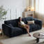 Canapé modulaire en velours noir-1579015525