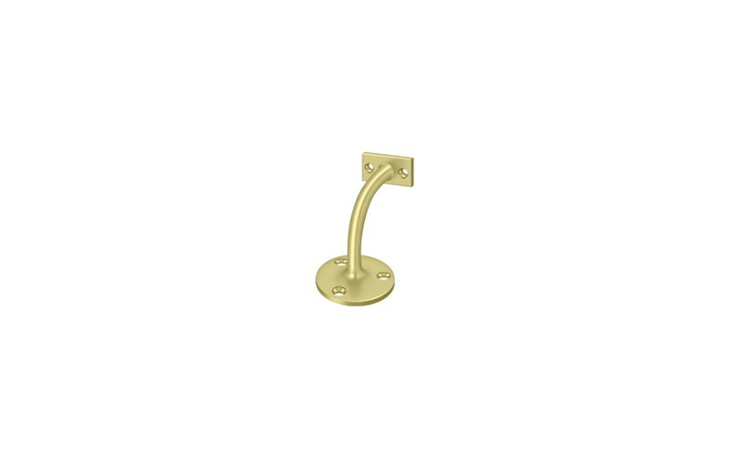 3.25" Projection Light Duty Hand Rail Bracket, Polished Brass