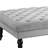Inwood Square Cocktail Ottoman with Wheels-728329257