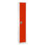 Casier à clé unique en acier 72 po x 12 po x 12 po à 1 porte - Rangement pour employés, étudiants, salle de sport, lieu de travail - Comprend une tablette, des crochets, une ventilation et un porte-carte - Assemblage facile-71091690