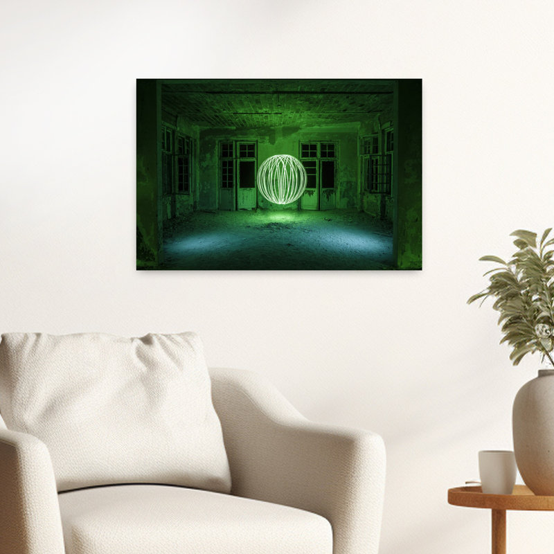 Art mural abstrait Spinning Orb, H 16 po x l 24 po