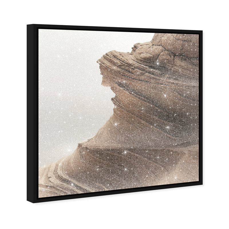 Stoic Sandstone I Print by Oliver Gal, 17"H x 17"W, Black Floater Frame