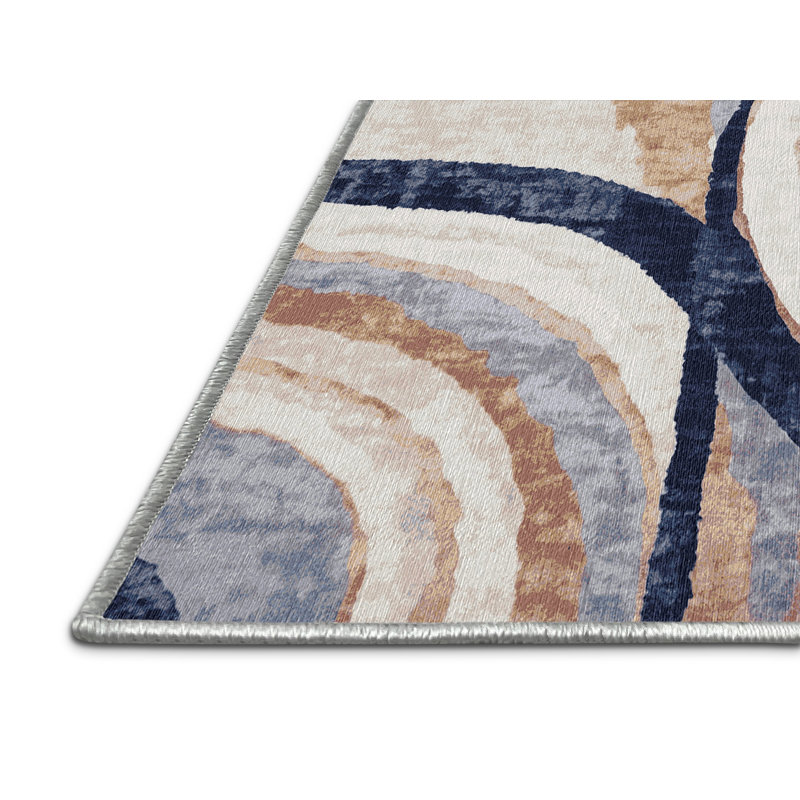 Machine Washable Beige Area Rug, Rectangle 2' x 3'
