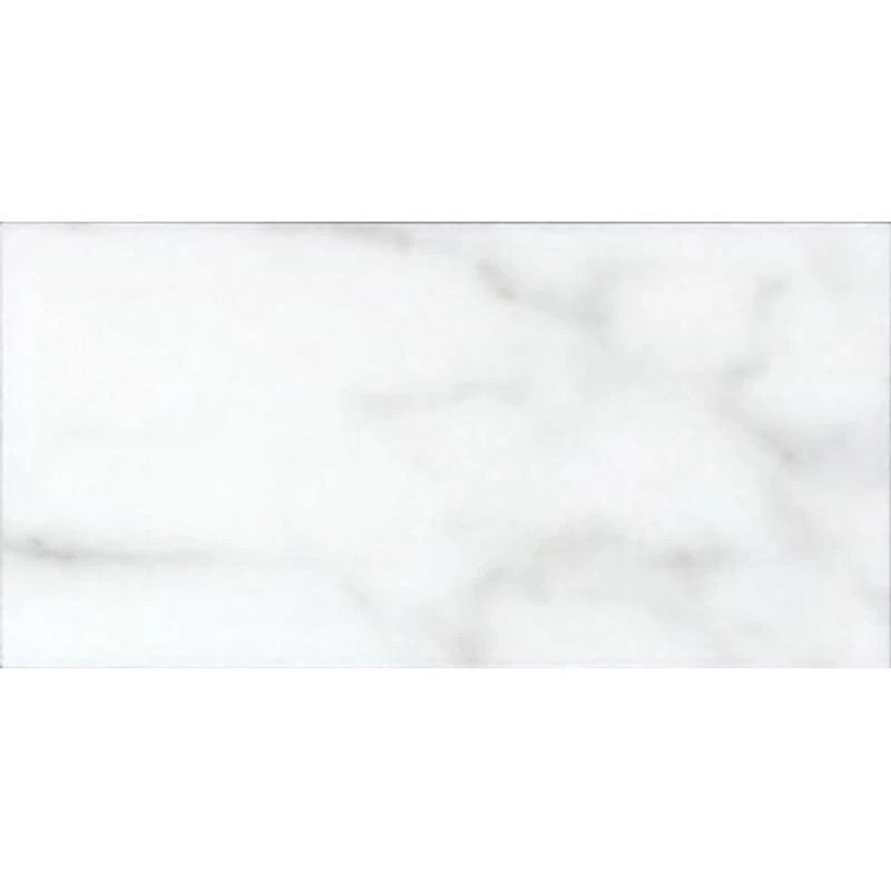 3" x 6" Marble Look Subway Wall & Floor Tile, White