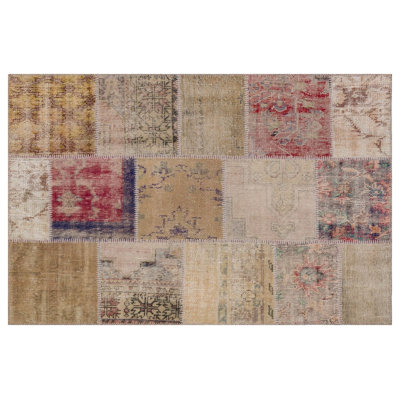 Modern Kabishayan Handmade Brown Beige Area Rug