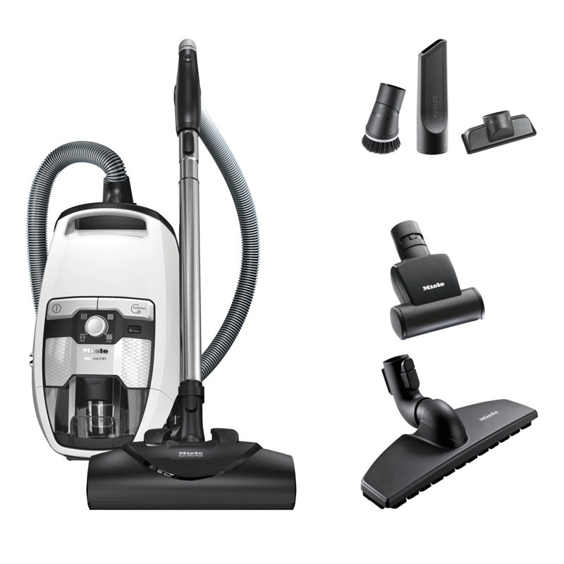 Blizzard CX1 Cat & Dog Bagless Canister Vacuum, Designed for Pet Owners, Lotus white