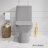 Carre One-Piece Square Toilet Dual-Flush in Matte Gray1.1/1.6 gpf