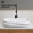 Rectangular Ceramic Vessel Sink For Bathroom
