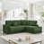 Velours côtelé vert sélectionné