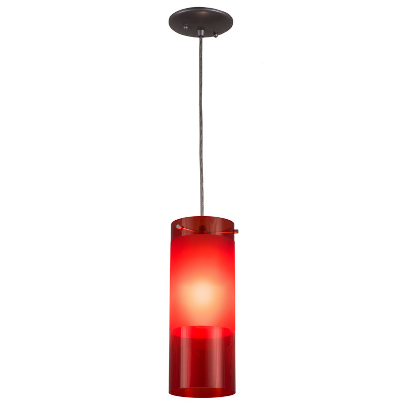 Cilindro Play 1 - Light Pendant, Red