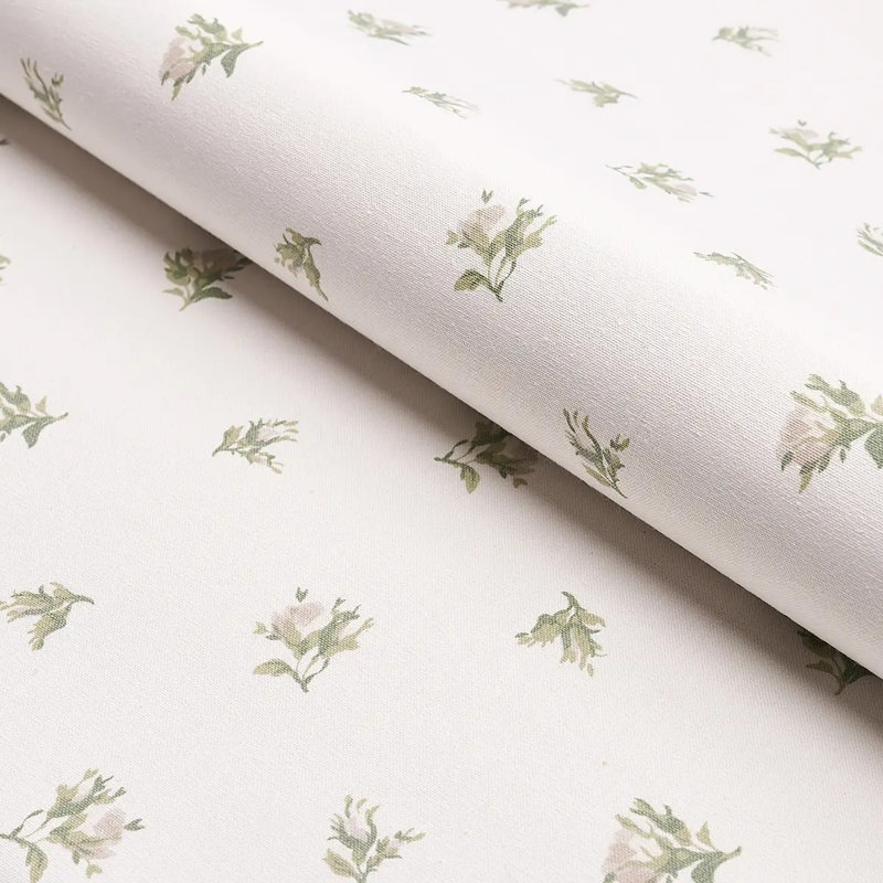 Tissu floral Margie, Gris