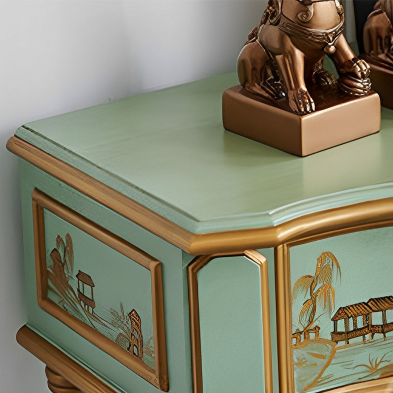 Console Retro Luxury, Bleu sarcelle