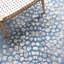 Tapis abstrait gris / bleu Gupton-1474885465