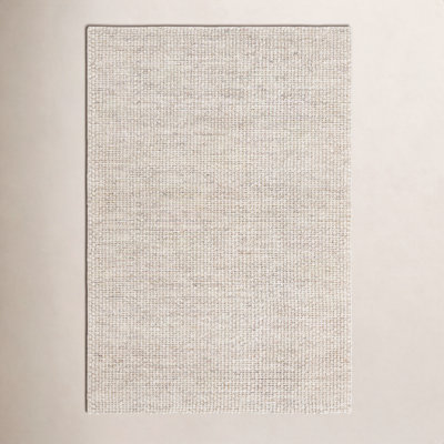 Hero Ivory Hand-Woven Flatweave Rug