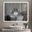 Miroir de salle de bain à DEL à fixation murale réglable blanc / chaud / naturel anti-buée avec mémoire-883619171-883619170