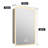 Cynethia Surface/Recessed Mount Rounded Edge Medicine Cabinet with Mirror and 3 Color Temperatures LED Lighting,Anti-Fog,3 Sliding Adjustable Glass Shelves-1789486525-1789486522