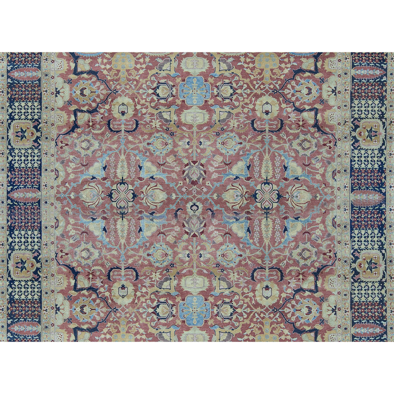 Tapis rouge noué à la main de haute qualité