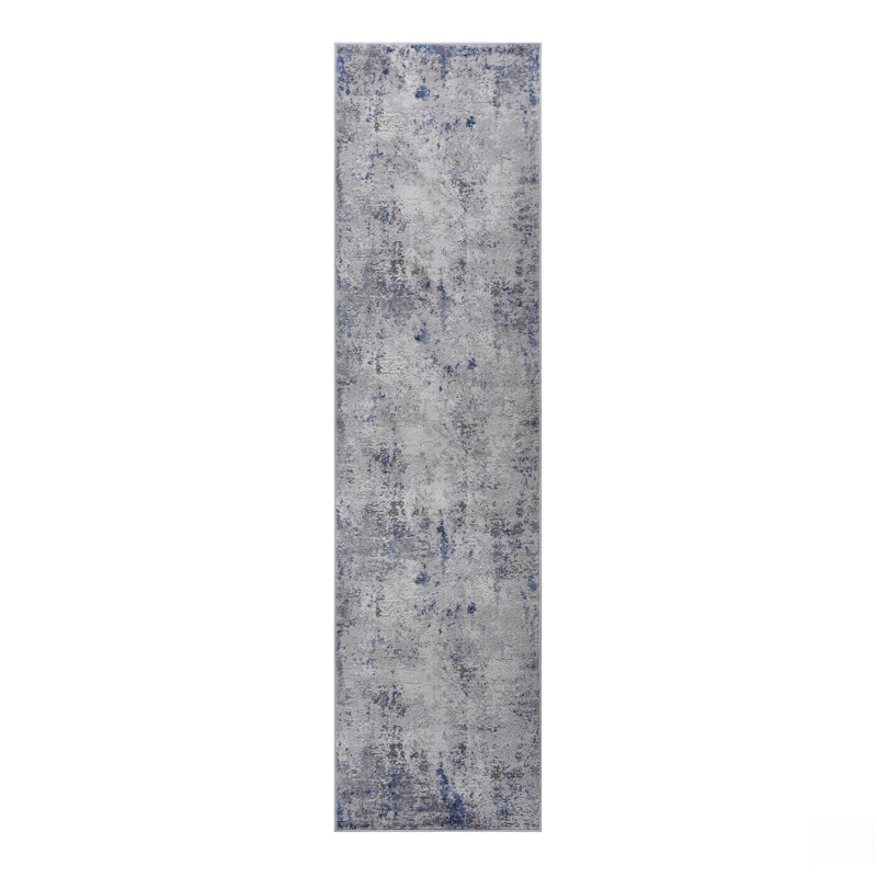 2X8 Abstract Runner Rug, Runner 2'2" x 8'