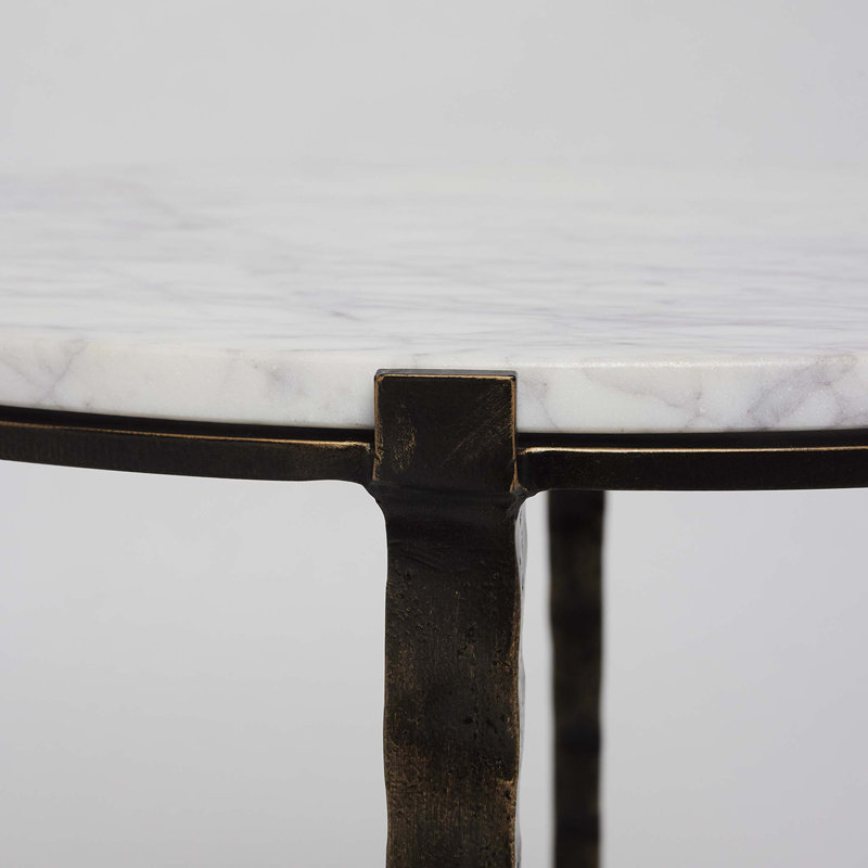 Table de bout Camilla, Jade glacé, Noir mat, H 22 po x l 11 po x P 11 po