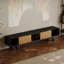 Modern Black Manufactured Wood TV Stands