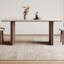 Table de salle à manger rectangulaire de couleur noyer blanc pur-109869515