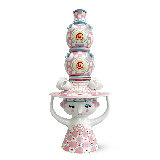 Lady With Hat Ceramic / Porcelain Table Vase
